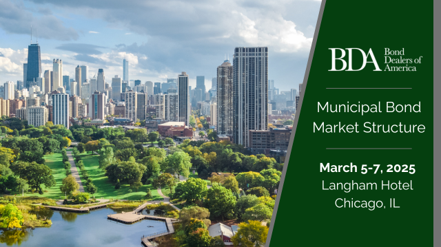 BDA's Municipal Bond Market Structure event flyer